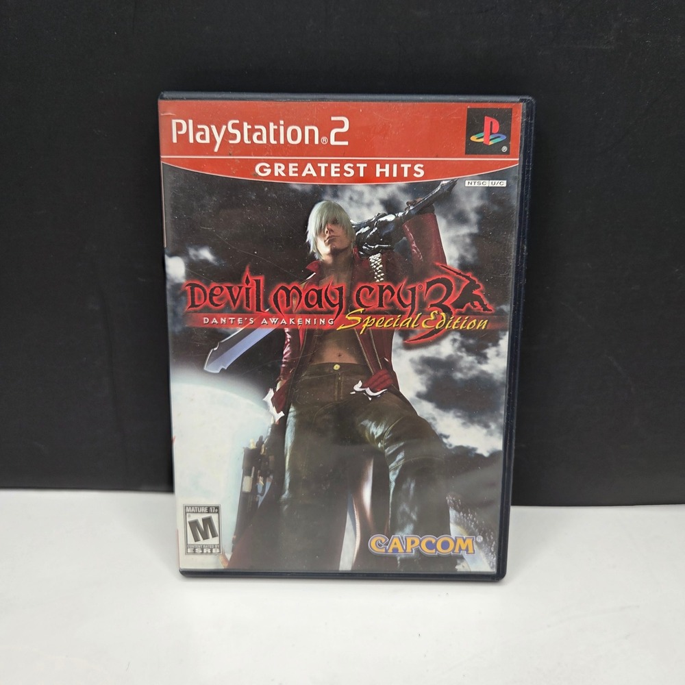 Capcom Devil May Cry 3 Dante's Awakening Special Edition PS2 Greatest Hits Red
